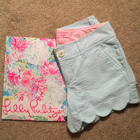 Lilly Pulitzer Pants - Lilly Pulitzer Buttercup Seersucker Shorts